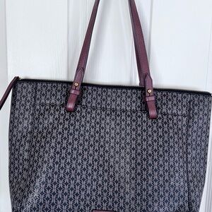 Fossil Black and Brown Tote Bag